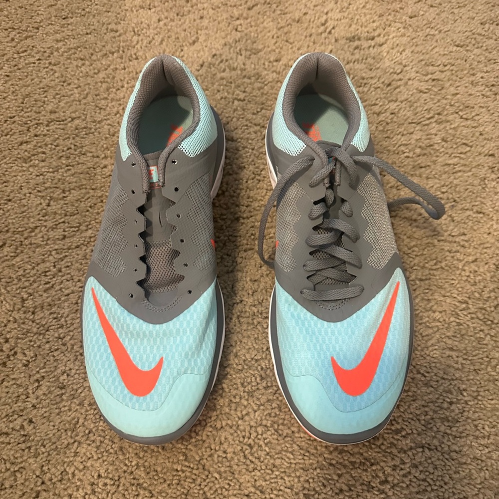 Nike women’s Light Blue and Gray Athletic Shoes